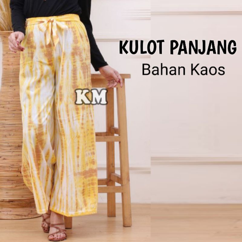 Celana Kulot Wanita Panjang Clana Remaja Perempuan Dewasa Bawahan Piyama Pinggang Tali Dan Karet Bahan Kaos Halus Motif Abstrak Terbaru Kekinian Harga Grosir Murah Bisa COD