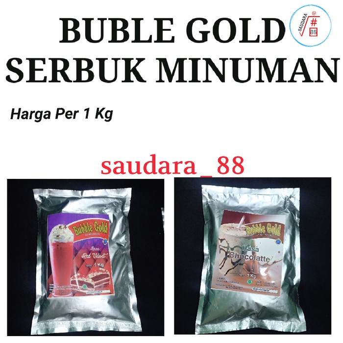 

Buble gold 1kg / serbuk aneka rasa minuman / bubuk es