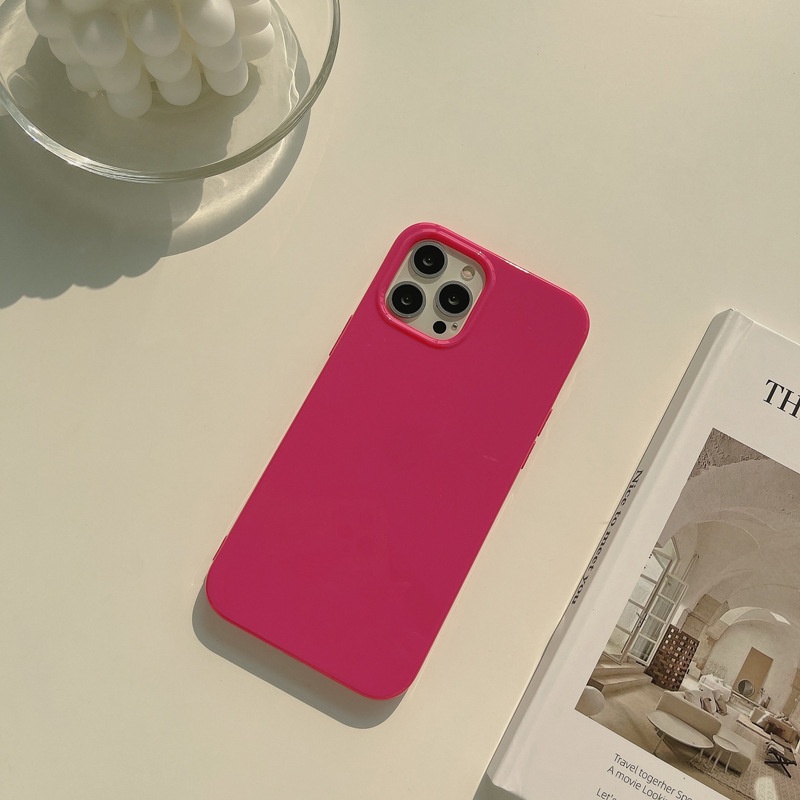 Soft Case Bahan Silikon Tpu Jelly Fluorescent Untuk Iphone 7 8 Plus 11 12 Pro Max Se 2020 X Xr Xs Max