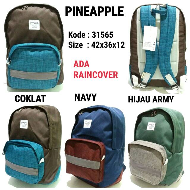 Tas sekolah ransel backpack cewe pineapple 31565 murah baru