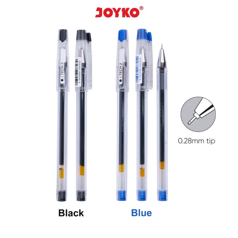 

Gel Pen/ Pulpen Gel/ Pena Gel Joyko GP-266 iTech 2 0.28mm