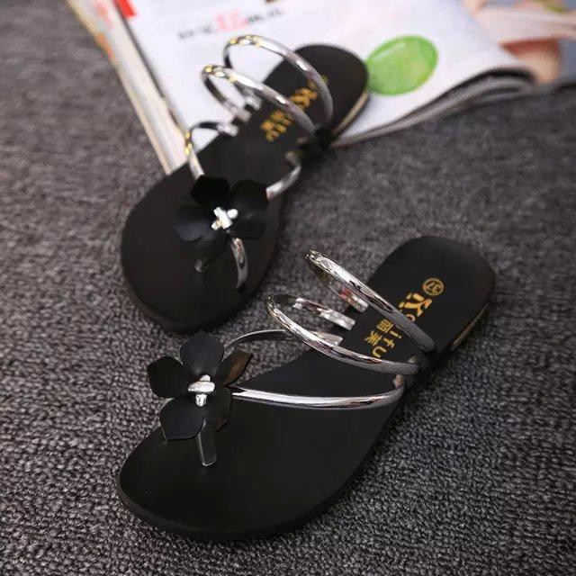 Sandal Cewek Import Kekinian Sendal Wanita Bunga Korea Flip Flop SD-002