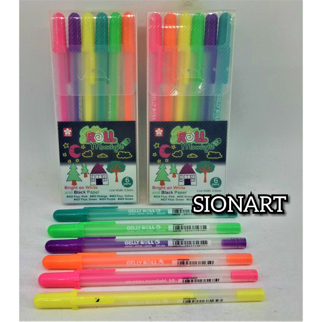 

Sakura Gelly Roll 6 Set / Gelly roll moon light 6pcs