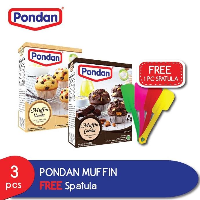

Pondan Muffin GRATIS Spatula