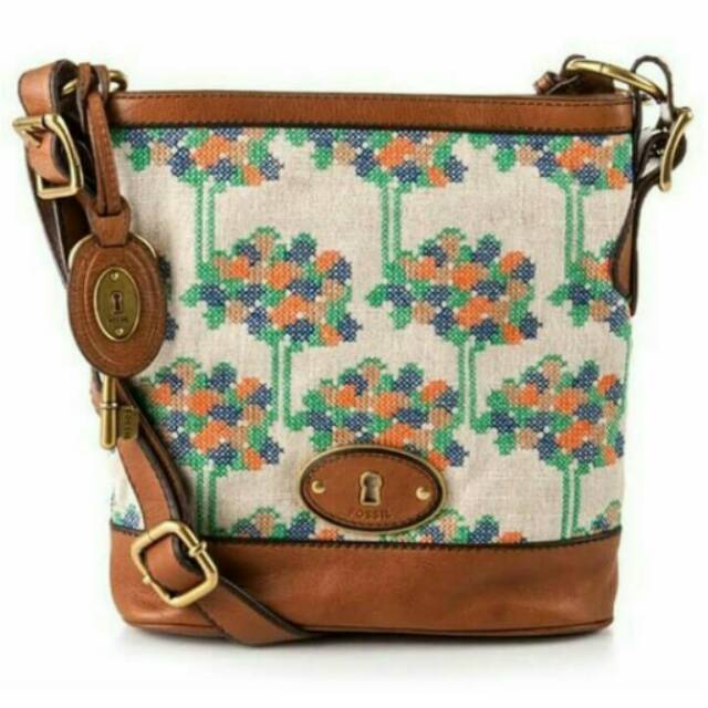 FOSSIL VRI FLORAL VINTAGE | TAS FOSSIL ASLI MURAH | SALE FOSSIL BAG ORIGINAL