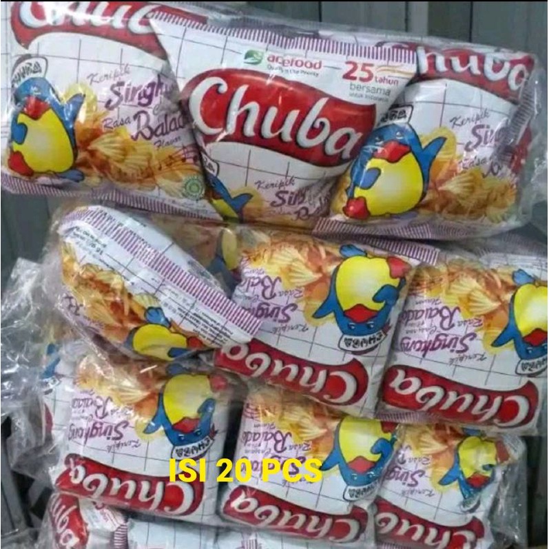 

PROMO !!! Chuba Keripik Singkong isi 20 Pcs Rasa Balado