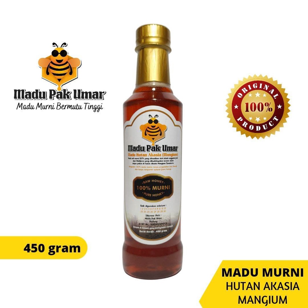 

[COD bisa] Madu Hutan Akasia Mangium Pak Umar Lebah Apis Mellifera Raw Pure Honey