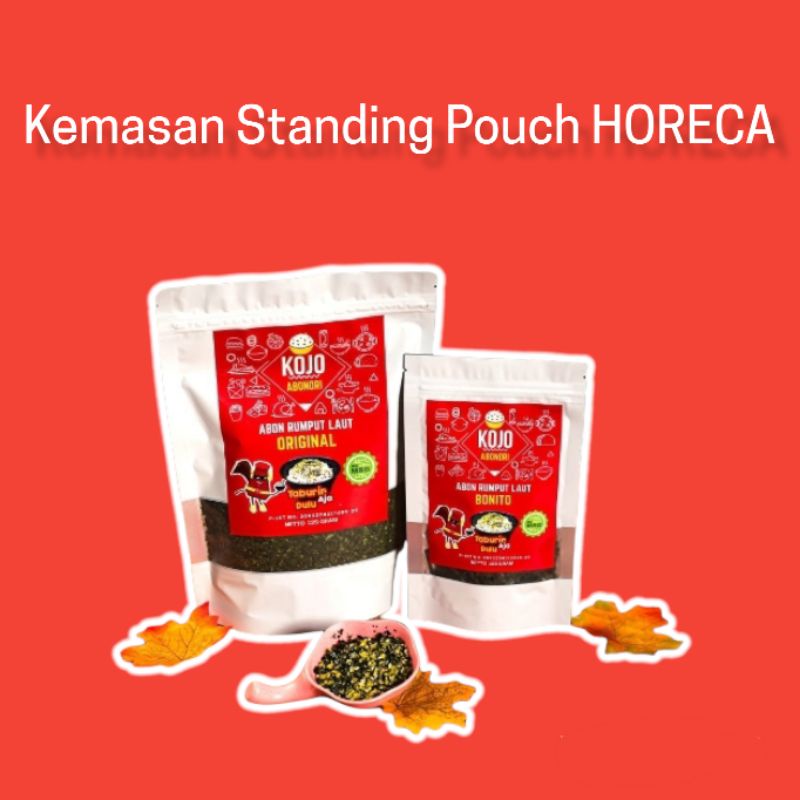 

Kojo Abonori Standing Pouch 125 gr Non Msg/Pengawet (cocok untuk HORECA)