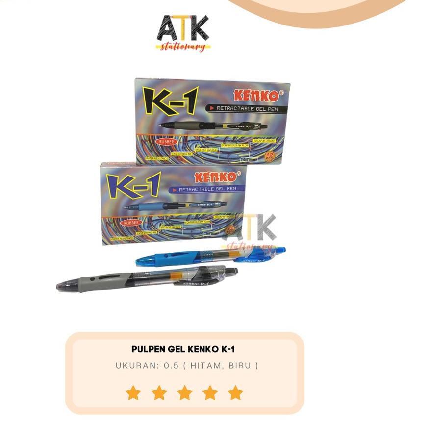 

TERBARU ❆ Pulpen Gel Kenko K1 0.5mm Atk,,