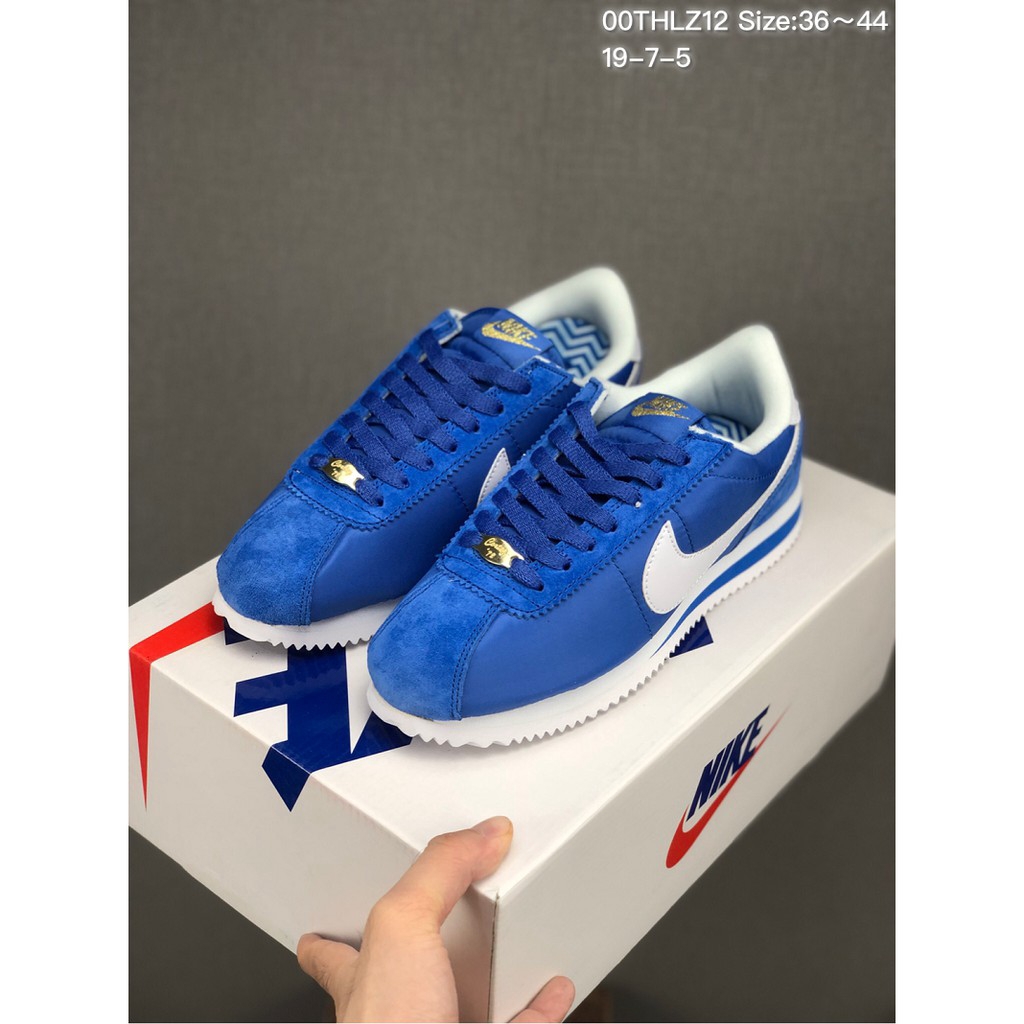 nike cortez biru