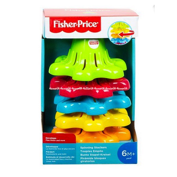 Fisher Price Spinning Stackers Mainan Susun Anak Bayi Balita