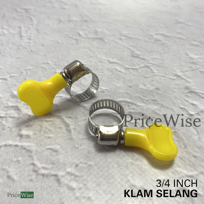 Klam Selang 3/4 Gagang Pvc / Klem Clam Selang / Hose Pipe Clamp