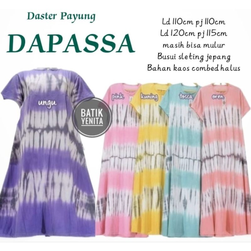 Daster/Daster payung/Daster busui/Daster Kaos busui DAPASSA