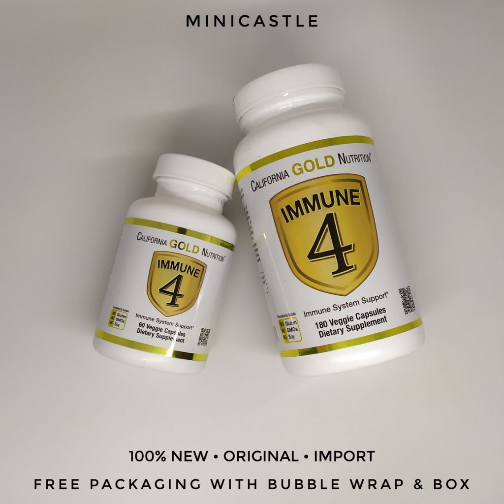 California Gold Nutrition Immune 4 60 / 180 Kapsul Vegetarian