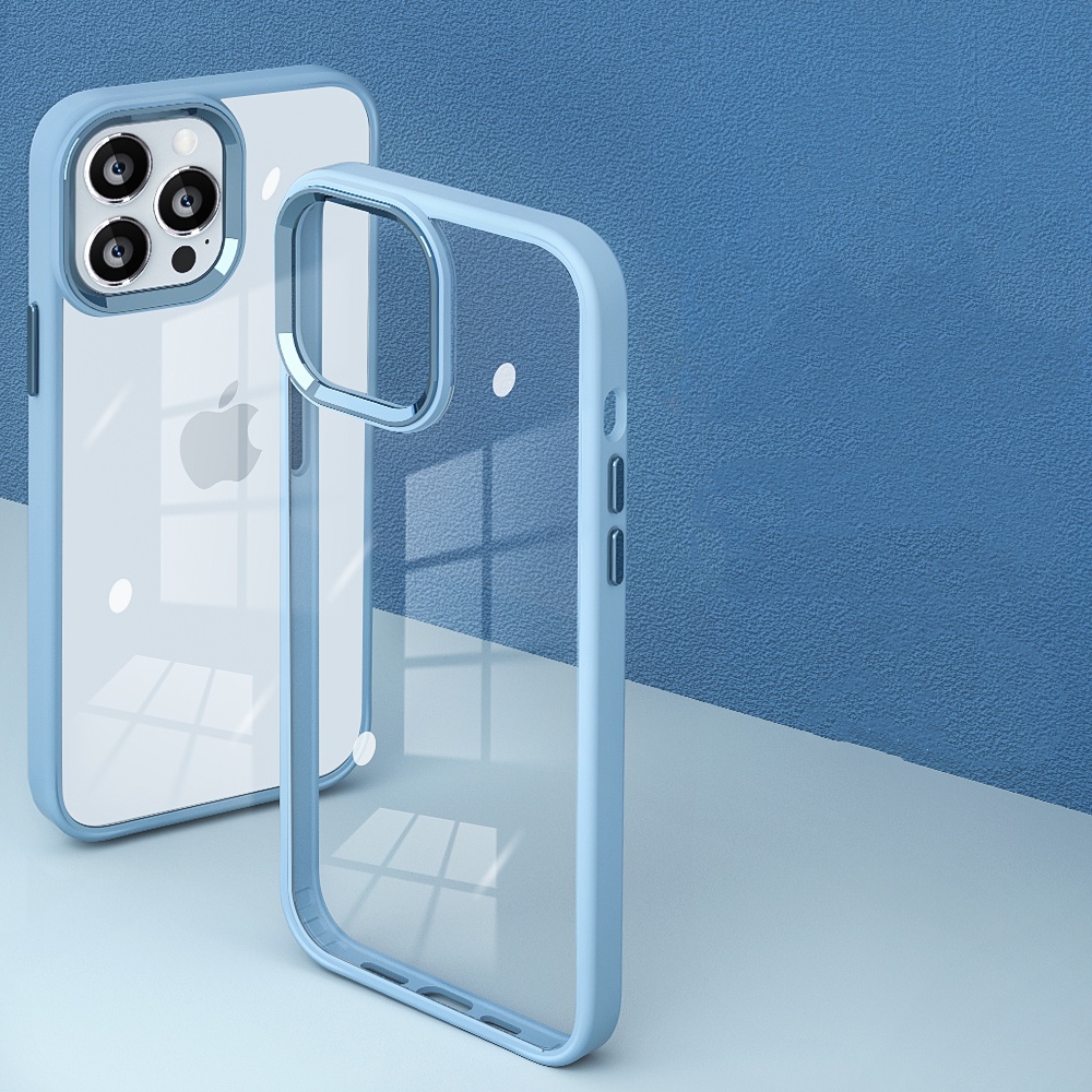 Case Pelindung Bahan Akrilik Dan Metal Untuk Iphone 11 12 13 Pro Max X XR XSMAX 7 8 Plus