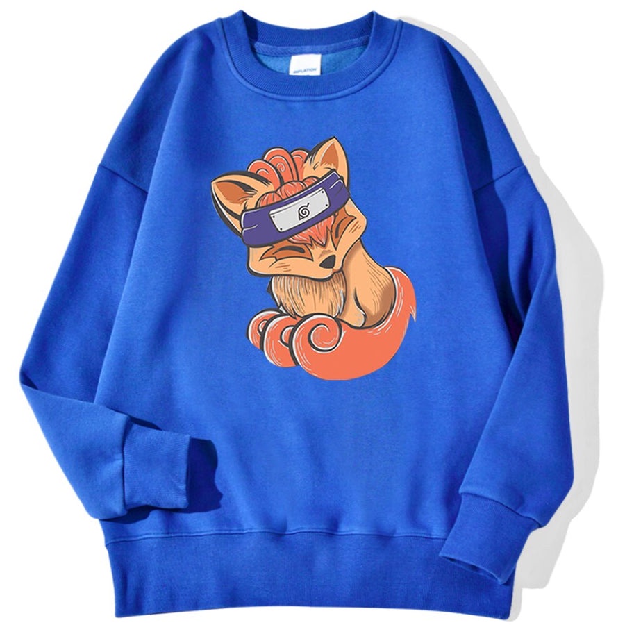 Ninja Kurama Sweatshirt Basic ANIME II Sweater Crewneck Ninja Kurama ( Pria &amp; Wanita )