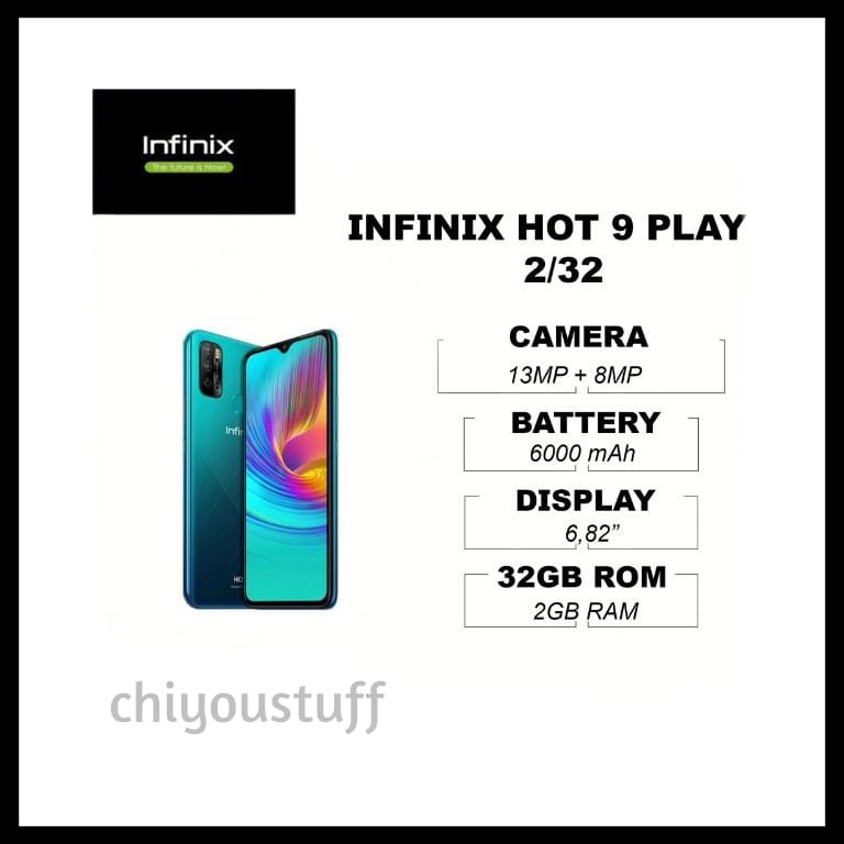INFINIX HOT 9 PLAY 2/32 2GB RAM 32GB ROM GARANSI RESMI