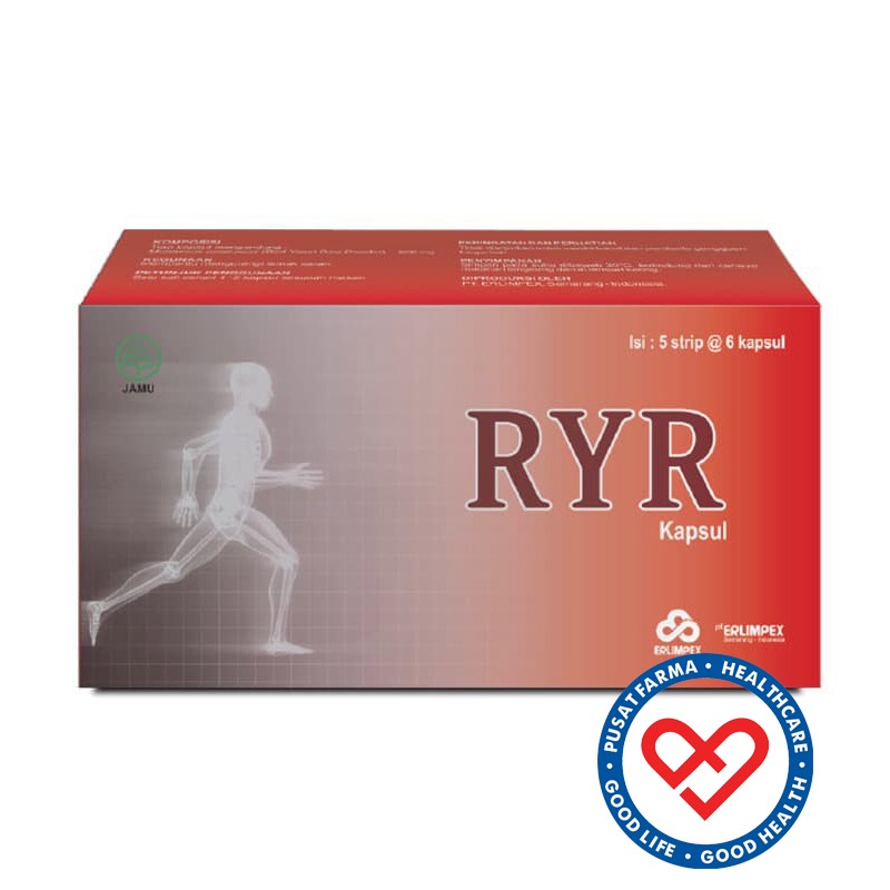 Erlimpex RYR 30 Kapsul Angkak Suplemen Mengurangi Lemak Darah