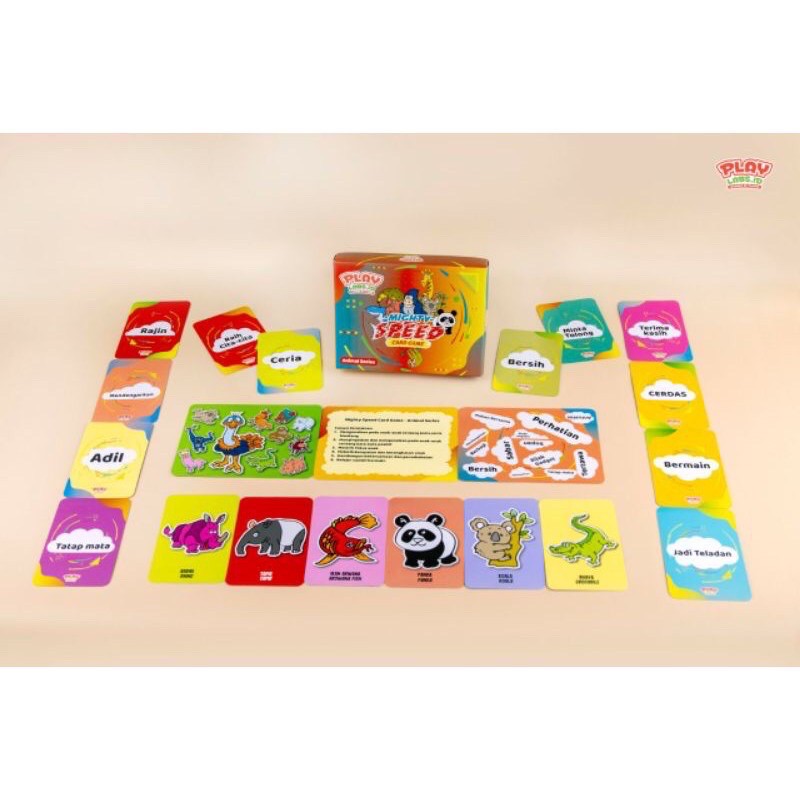 Playlab Expression / Busy Kids Mainan Edukasi / Wipe Clean / Flash Cards / Mighty Speed Playlabs