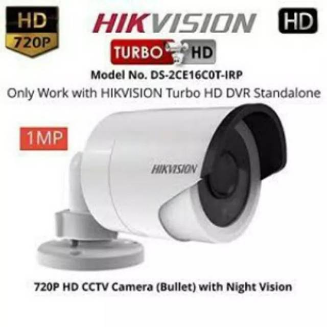 Paket cctv hikvision 4ch turbo HD support 2mp garansi resmi 2 tahun