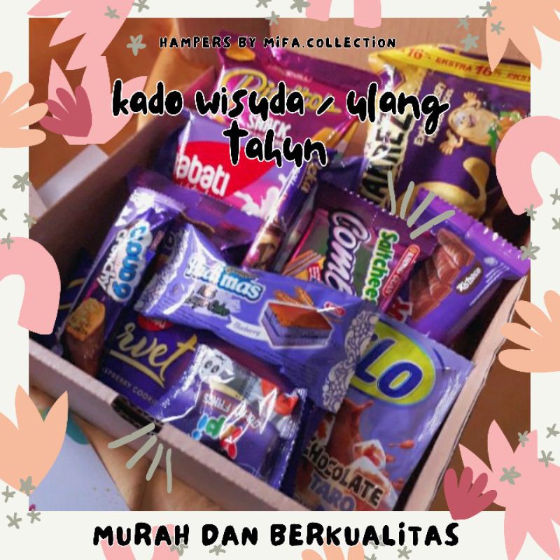 

Kado Wisuda dan Ultah buat orang tersayang (Hampers kekinian) Murah dan Mewah