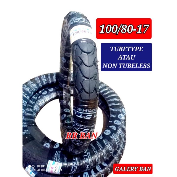 ban montor 100/80-17 tubetype atau non tubeless ban honda win jupiter mx cb vikxion megapro supra re
