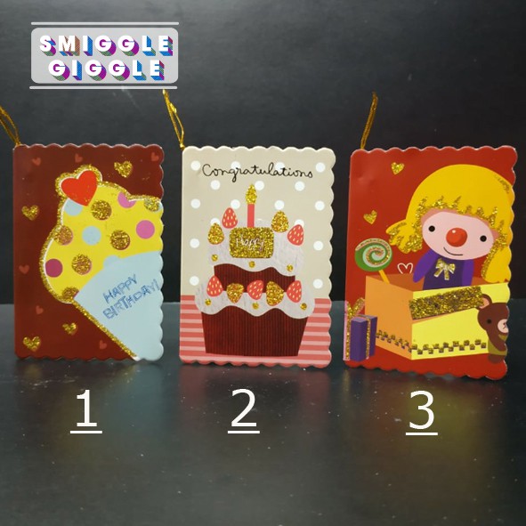 Kartu Ucapa Glitter / Greeting Card / Birthday Card 10th Part