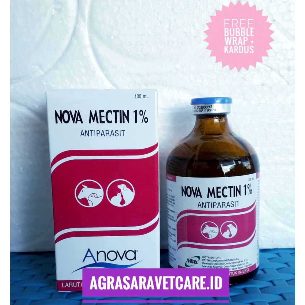 NOVA MECTIN 100 ML - obat cacing hewan SEPERTI IVERVET