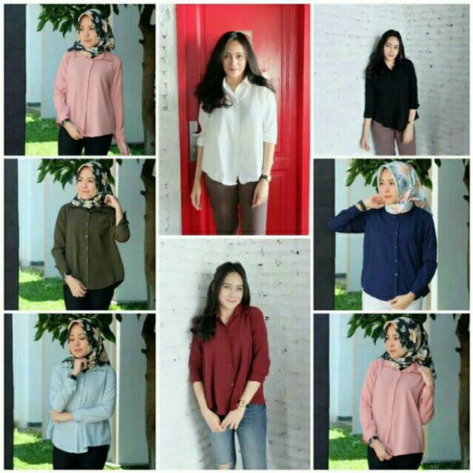 (BOSS) KEMEJA DIAN WANITA COMFY - BAJU KEMEJA WANITA DIAN