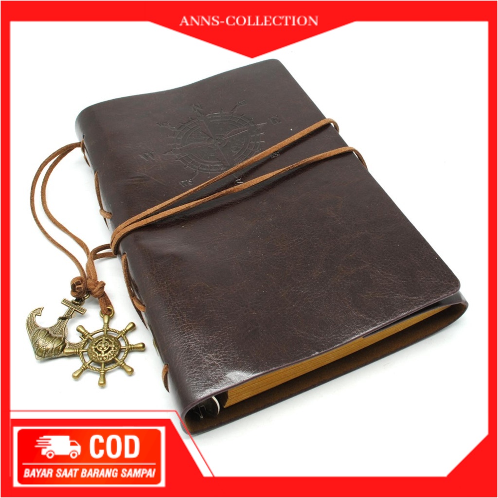 

[ANNS] -Buku Catatan Binder Kulit Retro Pirate- JM