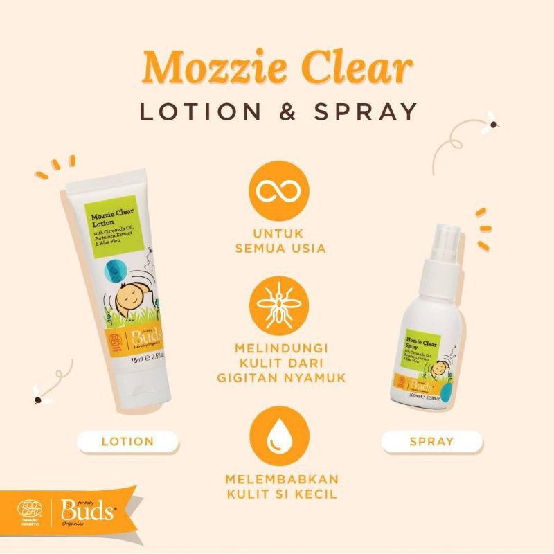 Buds Mozzie Clear Lotion Outdoor / Spray