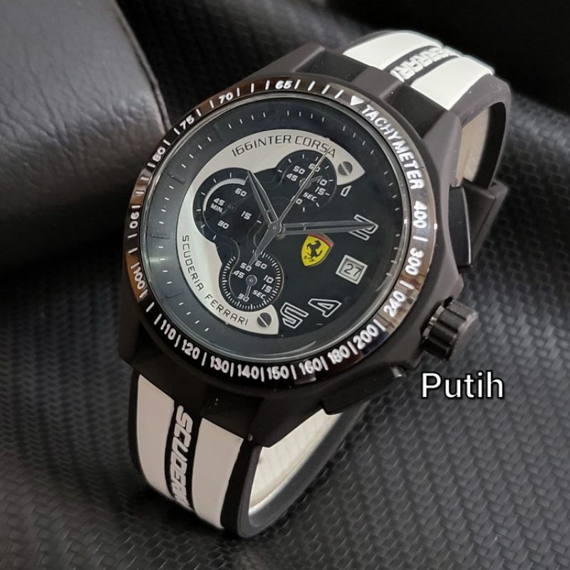 FERRARI CHRONOAKTIF RUBBER JAM TANGAN HIGHLIGHT TERLARIS PRIA JAM TANGAN FASHION PRIA