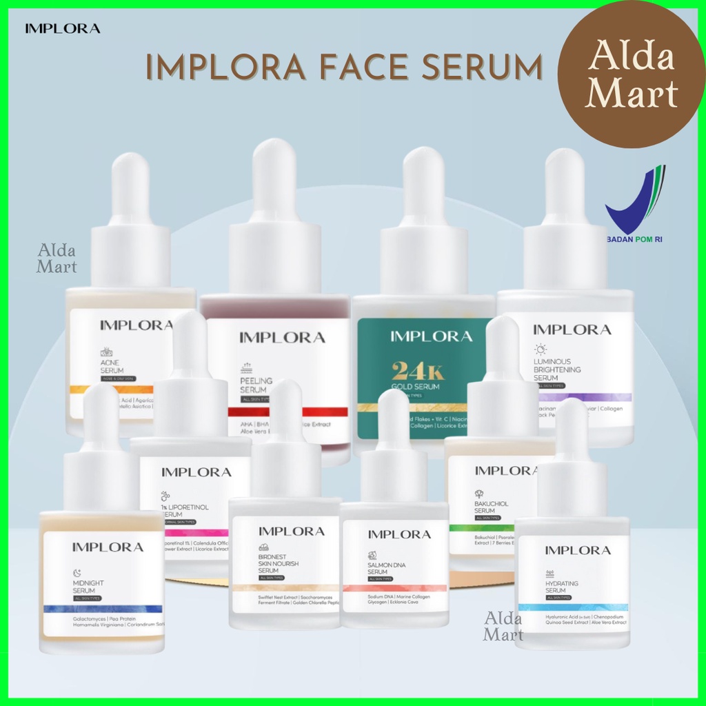 IMPLORA FACE SERUM LUMINOUS ACNE PEELING MIDNIGHT Serum Wajah