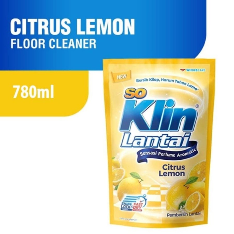 So Klin Lantai Citrus Lemon 780ml