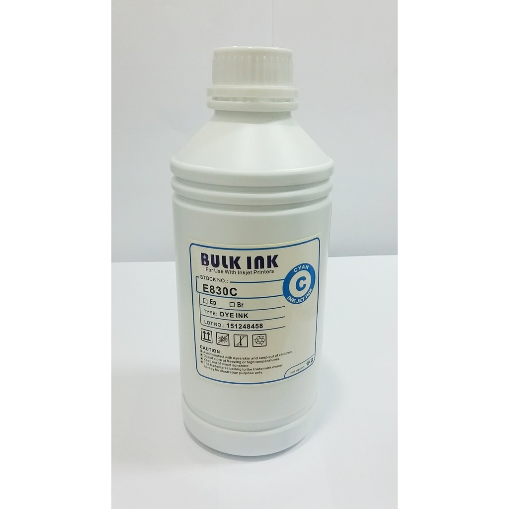 Bulk Ink Tinta Refill 1 Liter  (Untuk Canon &amp; Epson) - Cyan