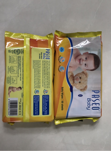 Tissue tisu basah paseo baby wipes 50 sheets buy 1 get 1 free-2