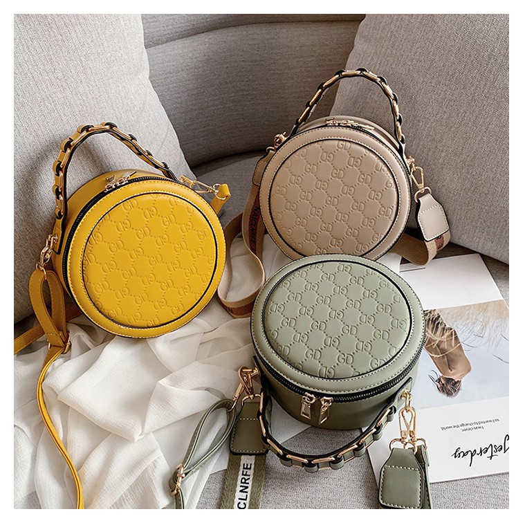 TAS SELEMPANG IMPORT BULAT 87452 TAS IMPORT TAS CANTIK TASBULAT TASFASHION