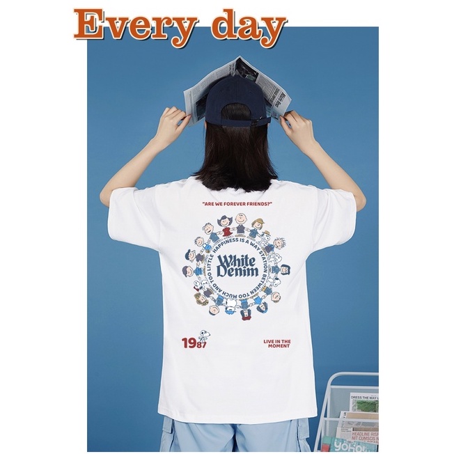 Atasan Kaos Wanita Korean Fashion /Baju Cewe Oversize/ Atasan Young T-shirt Import(Hanya pola di bagian belakang)