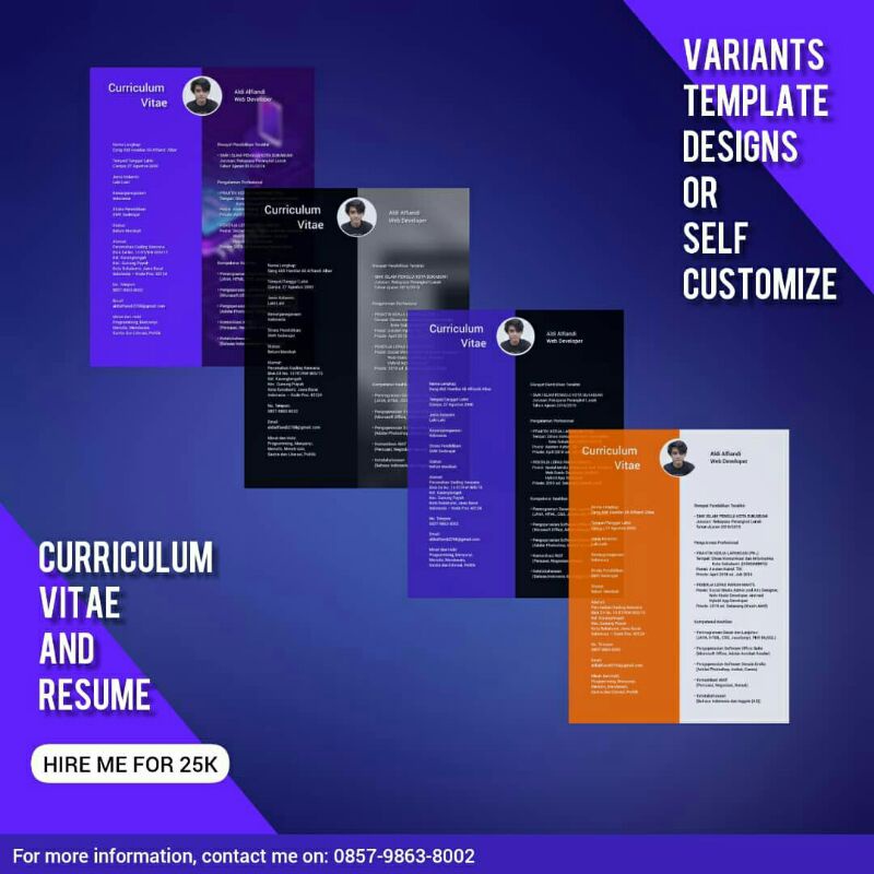 

CURRICULUM VITAE (CV) menarik dan profesional
