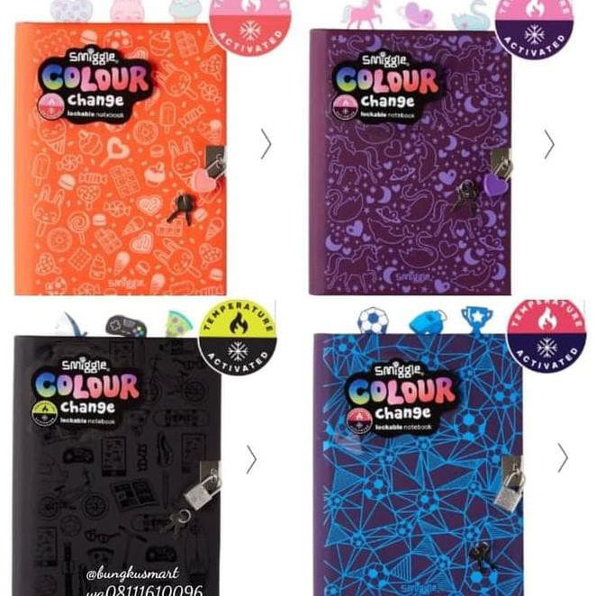 

Smiggle Colour Change A5 Lockable Notebook - Buku Tulis Smiggle Keren Storezea90