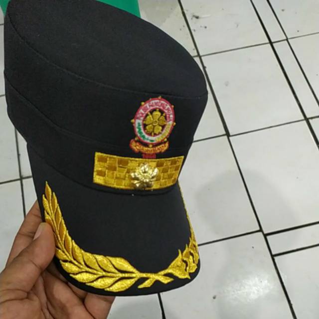 Topi komando polpp hitam 3d 4a 4b