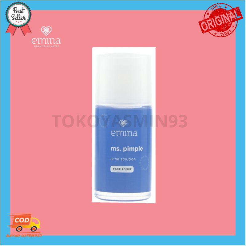 Emina Ms. Pimple Acne Solution Face Toner 50ml Murah