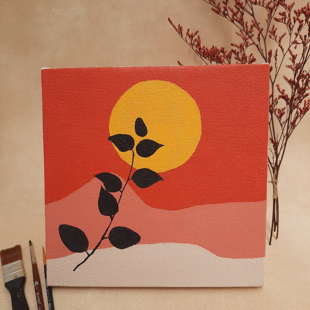

Canvas Painting "Golden Moon