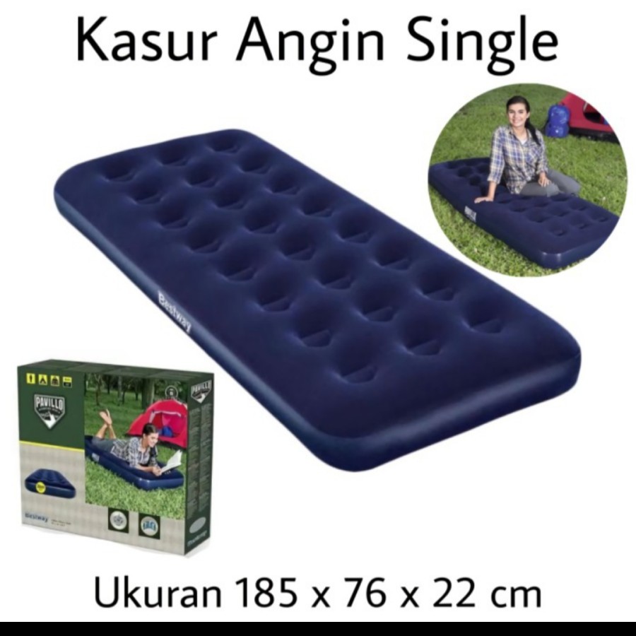 Kasur angin single bestway lipat portable air bed matras tidur rumah