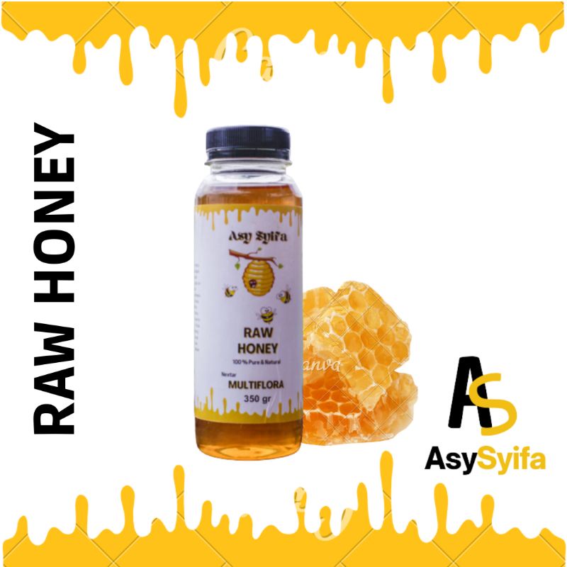 

PROMO Madu Murni MADU ASLI MULTIFLORA ASY_SYIFA 100% Alami Pure Natural Raw Honey 350gr
