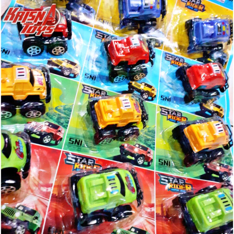 MAINAN ANAK MOBIL OFF ROAD/MOBIL JEEP/CAR ADVENTURE isi 12 pcs/Lembar