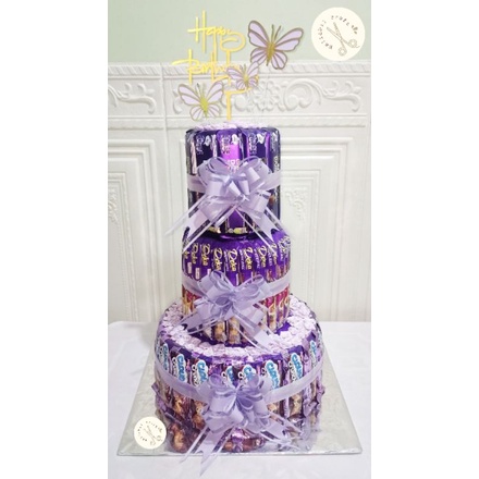 

Snack Tower 3 tingkat sweet purple