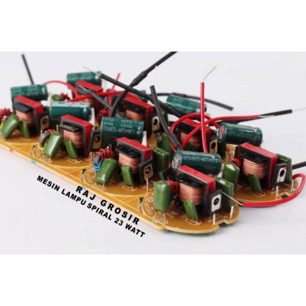 《packingaman》 Mesin/PCB Lampu Spiral 23 Watt Elco 6,8 Uf