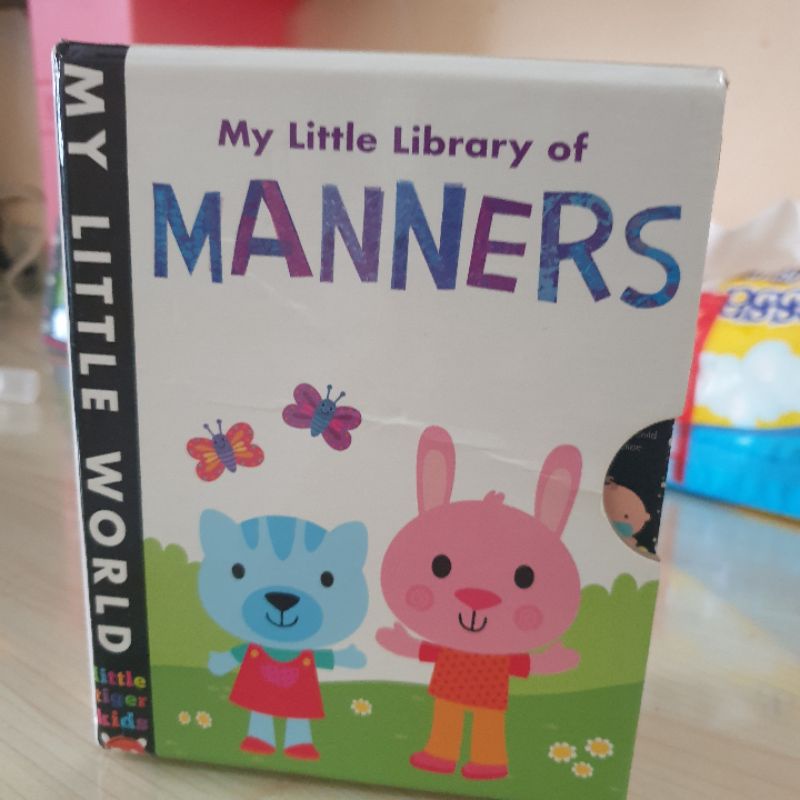 

buku bekas inggris MY little tiger kids manners and learn with jelly bear