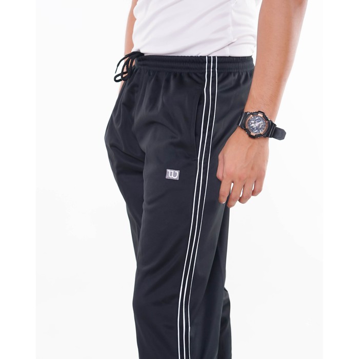 CELANA TRAINING WILSON STRIP 3 - PUTIH, M